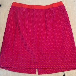 Talbots 20W Skirt Hot Pink Eyelet